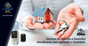 Chaveiro à Domicílio em Blumenau e Região. Atendimento com Agilidade e Qualidade. - Chaveiro M.R. 24 Horas.